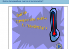 Quina temperatura marca el termòmetre? | Recurso educativo 33406