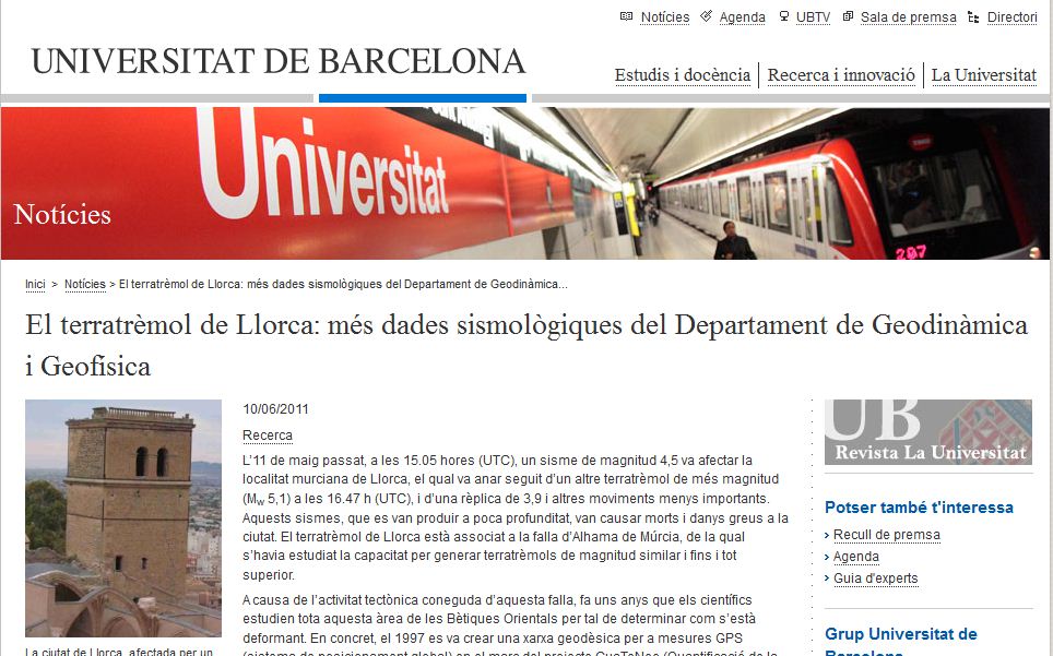 Sisme de Lorca en 2011 | Recurso educativo 33855