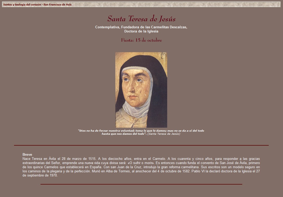 Santa Teresa de Jesús | Recurso educativo 34140