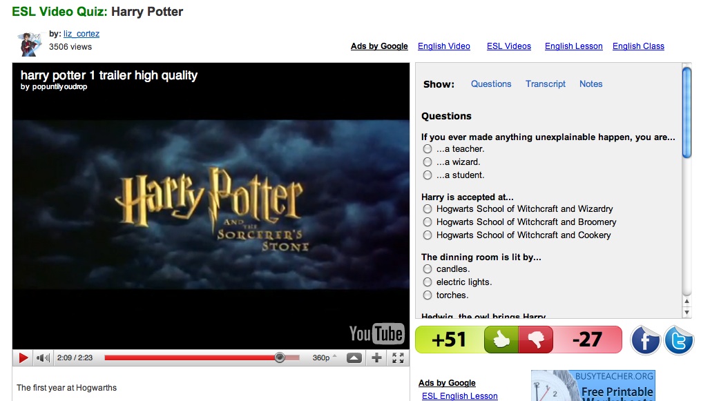 Video: Harry Potter 1 trailer | Recurso educativo 34238