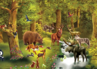 Puzzle Nivel 4: Animales del bosque | Recurso educativo 34316