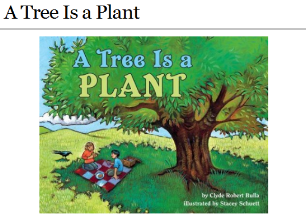 Webquest: A tree is a plant | Recurso educativo 34925