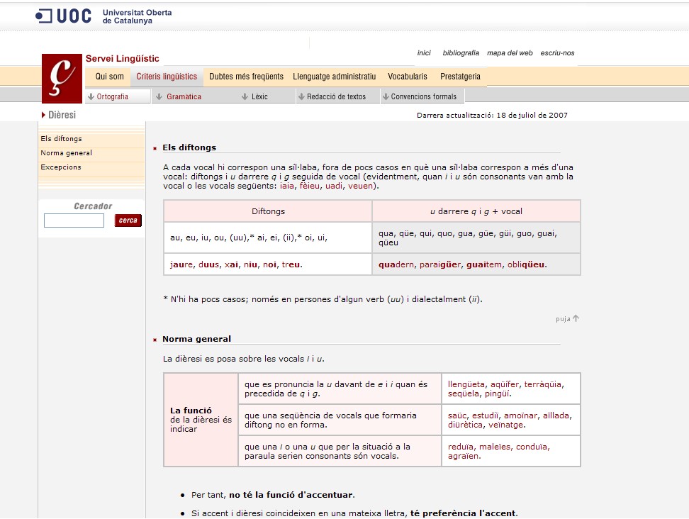 Els diftongs | Recurso educativo 34992