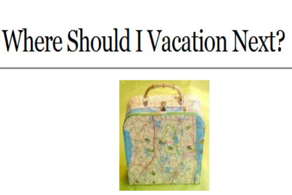 Webquest: Where should I vacation next? | Recurso educativo 35417
