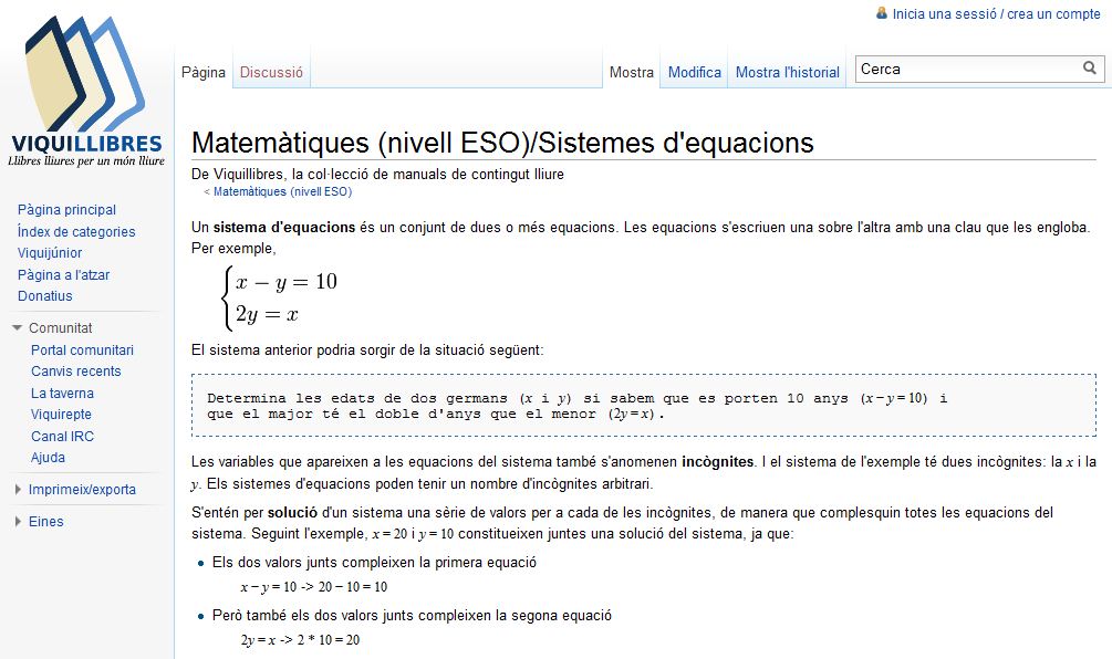 Sistemes d'equacions lineals | Recurso educativo 37682