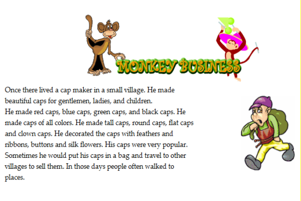 Story: Monkey business | Recurso educativo 37858