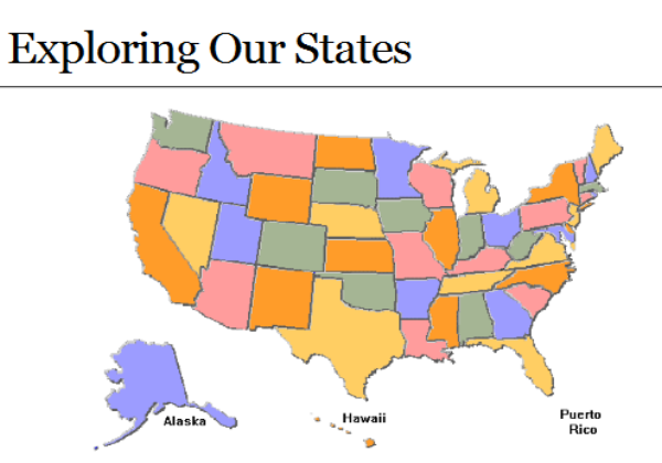 Webquest: Exploring the United States of America | Recurso educativo 37938