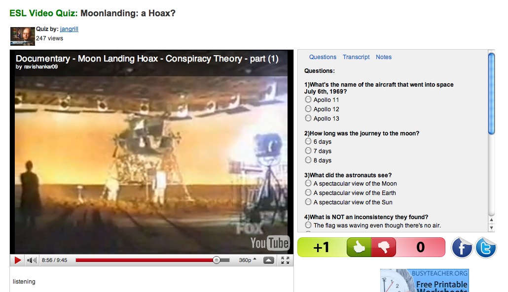 Video: Moon Landing Hoax | Recurso educativo 38700