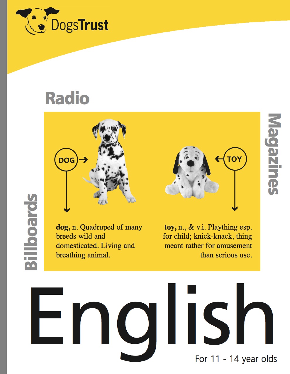 Learn with dogs: press, radio and poster advertisements | Recurso educativo 39284