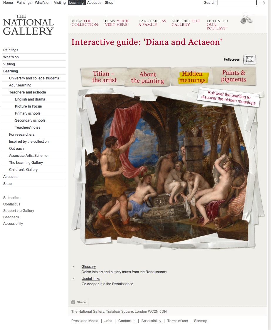 Painting: Diana and Actaeon, 1556-9 | Recurso educativo 39574