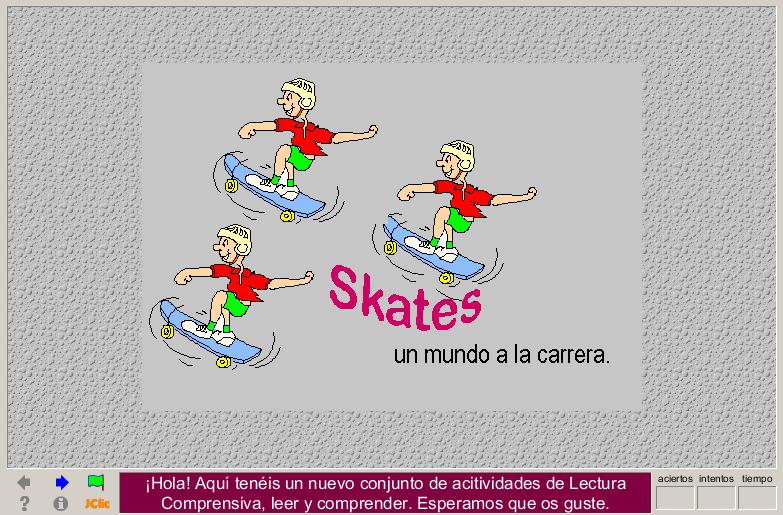 Lectura comprensiva: Los skates | Recurso educativo 40018