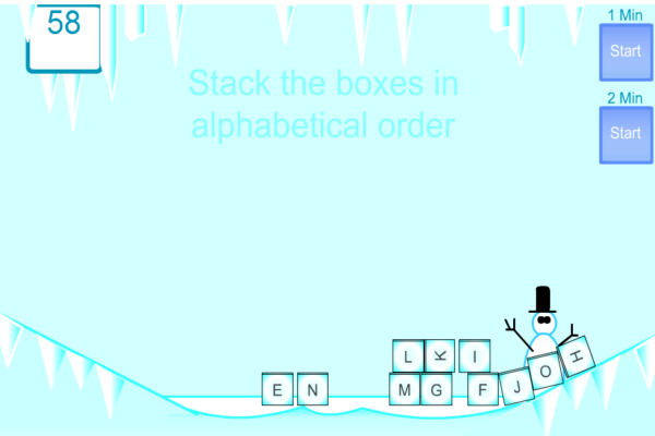 Ice cube alphabet | Recurso educativo 41274