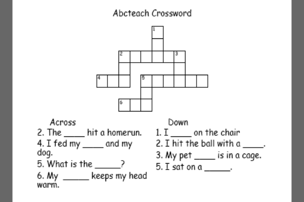 Crosswords | Recurso educativo 41711