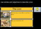 Describing a lion | Recurso educativo 42491