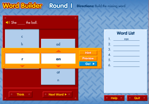 Website: Word builder | Recurso educativo 42780