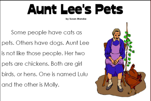 Aunt Lee's pets | Recurso educativo 42809