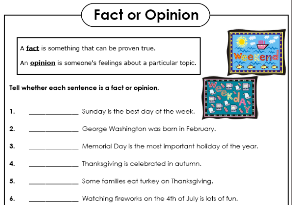Fact or opinion | Recurso educativo 42855
