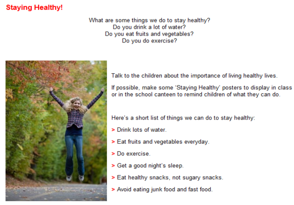 Staying healthy | Recurso educativo 45642