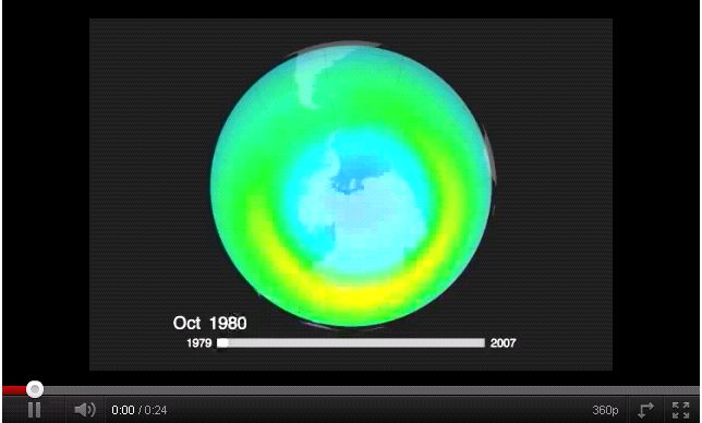 The Earth's Ozone Hole 1979 - 2007 | Recurso educativo 45343