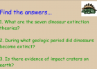 Webquest: What happened to the dinosaurs? | Recurso educativo 46370