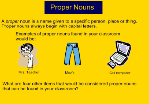 Common and proper nouns | Recurso educativo 46626