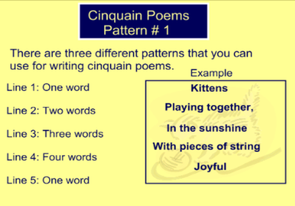 Cinquain poems | Recurso educativo 46700