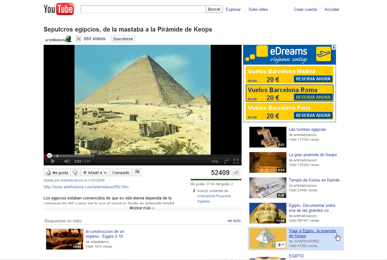 Sepulcros egipcios. De la mastaba a la Pirámide de Keops. | Recurso educativo 47279