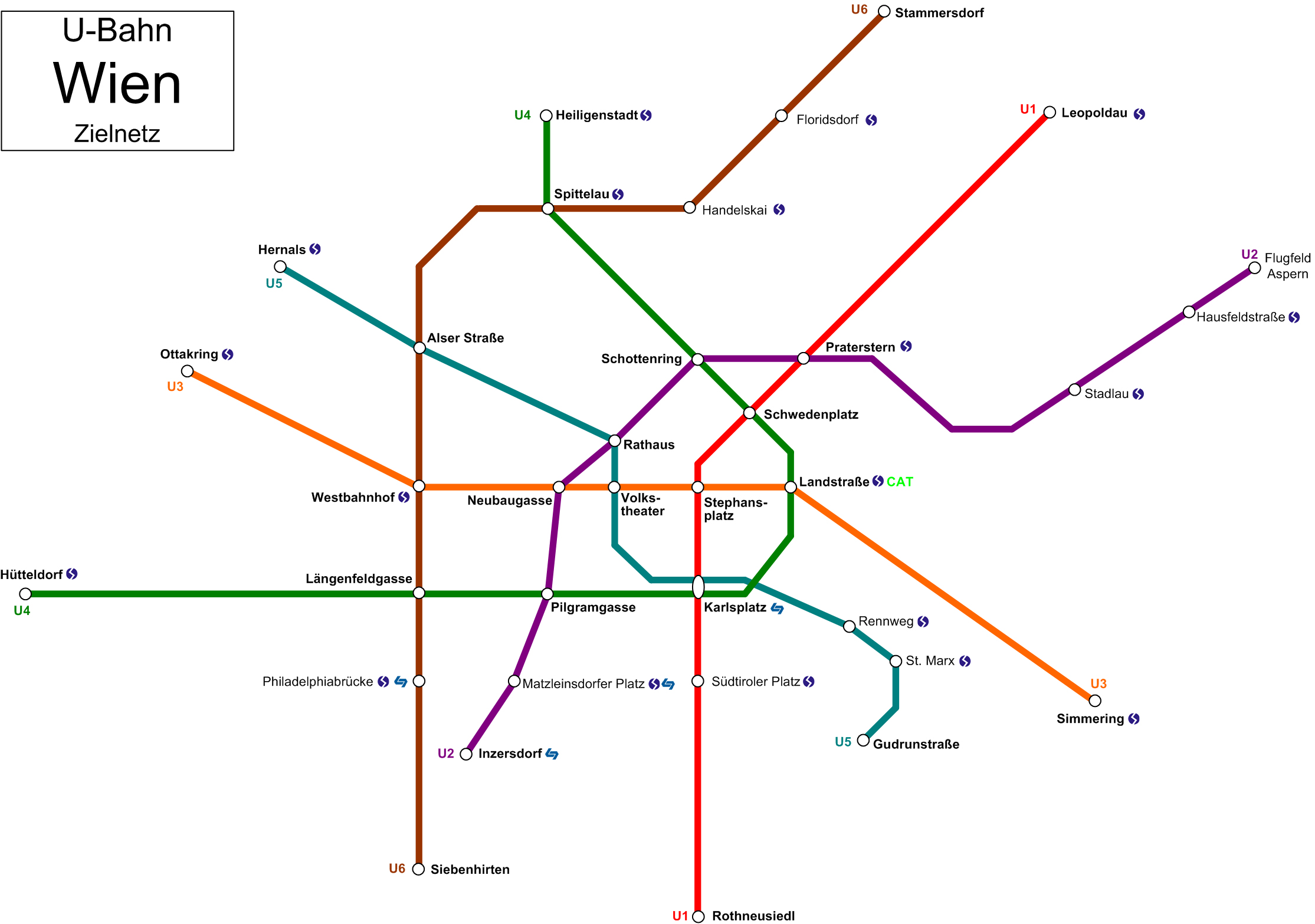 Imagen: itinerarios en el metro de Viena | Recurso educativo 48214