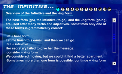 Grammar: Infinitive and ing form | Recurso educativo 48264