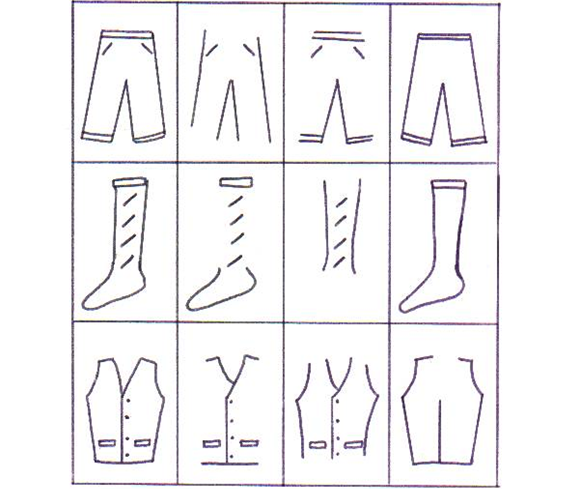 Ficha: pantalones, medias y chaleco | Recurso educativo 48982