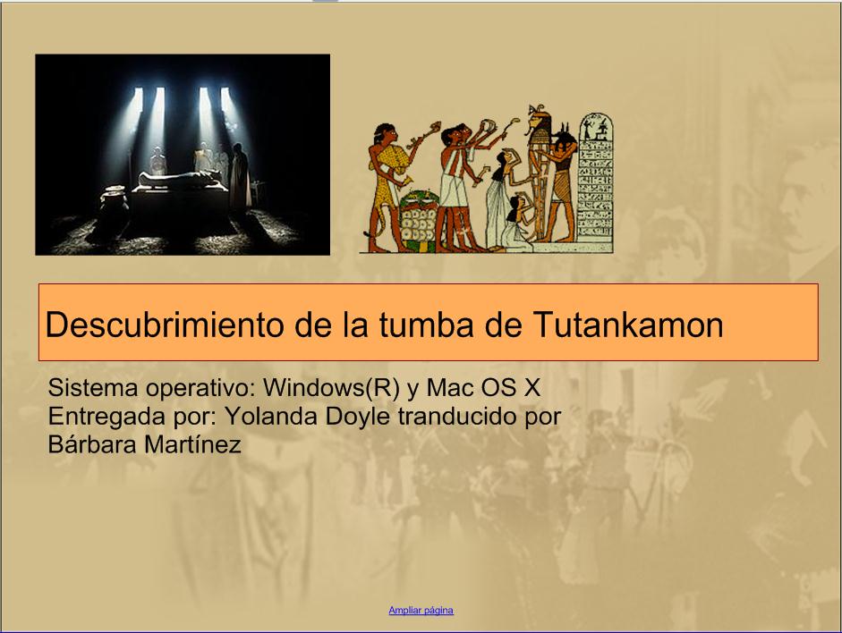Descubrimiento de la tuba de Tutankamon | Recurso educativo 50737