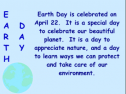 Celebrate Earth day | Recurso educativo 56067