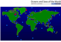 Map quiz: Oceans and seas of the world | Recurso educativo 58733