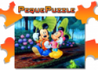 Puzzles: Mickey y Minnie paseando | Recurso educativo 60654