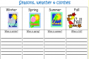 Seasons, weather & clothes | Recurso educativo 13048