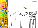 ¡A Colorear!: Capitel dórico, jónico y corintio | Recurso educativo 27371