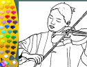 ¡A Colorear!: Violinista | Recurso educativo 29236
