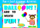 Listen, read and say: Balloons | Recurso educativo 6504