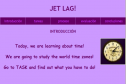 Webquest: Jet lag | Recurso educativo 9692