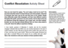 Conflict resolution: Activity sheet | Recurso educativo 63380