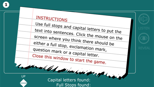 Put text into sentences game | Recurso educativo 64757