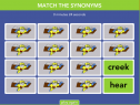 Match the synonyms | Recurso educativo 65942