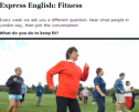 Express English: Fitness | Recurso educativo 72948