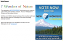 Webquest: New 7 wonders of nature | Recurso educativo 76297