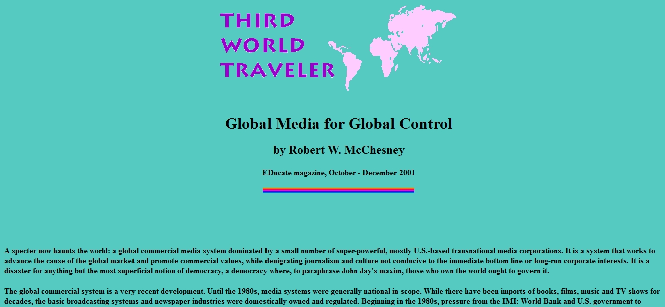 Global Media for Global Control | Recurso educativo 89792