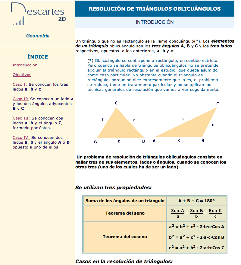 Resolución de triángulos rectángulos | Recurso educativo 91294