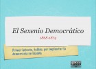 El Sexenio democrático | Recurso educativo 92752