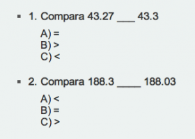 Comparar y ordenar decimales | Recurso educativo 97245