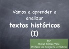Análisis de textos históricos | Recurso educativo 98954