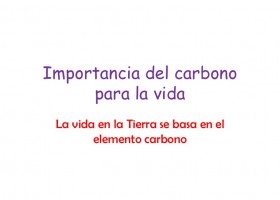 Importancia del carbono para la vida | Recurso educativo 104759